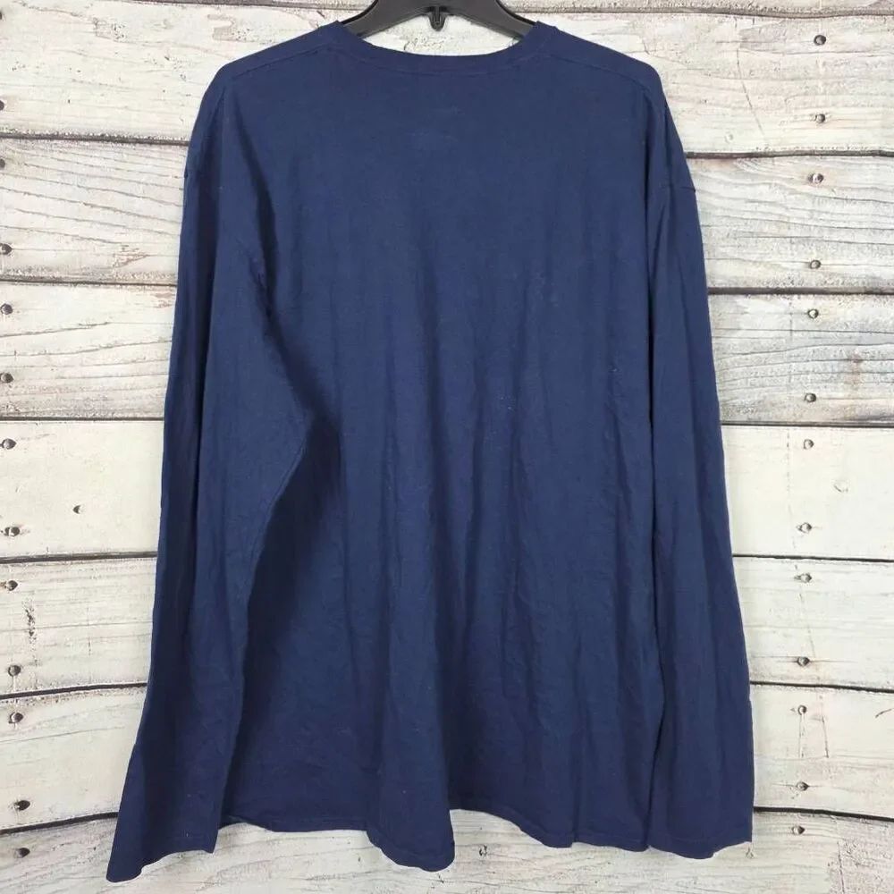 Chicago Bears Long Sleeve Shirt Navy Men’s 3XL - Picture 3 of 5